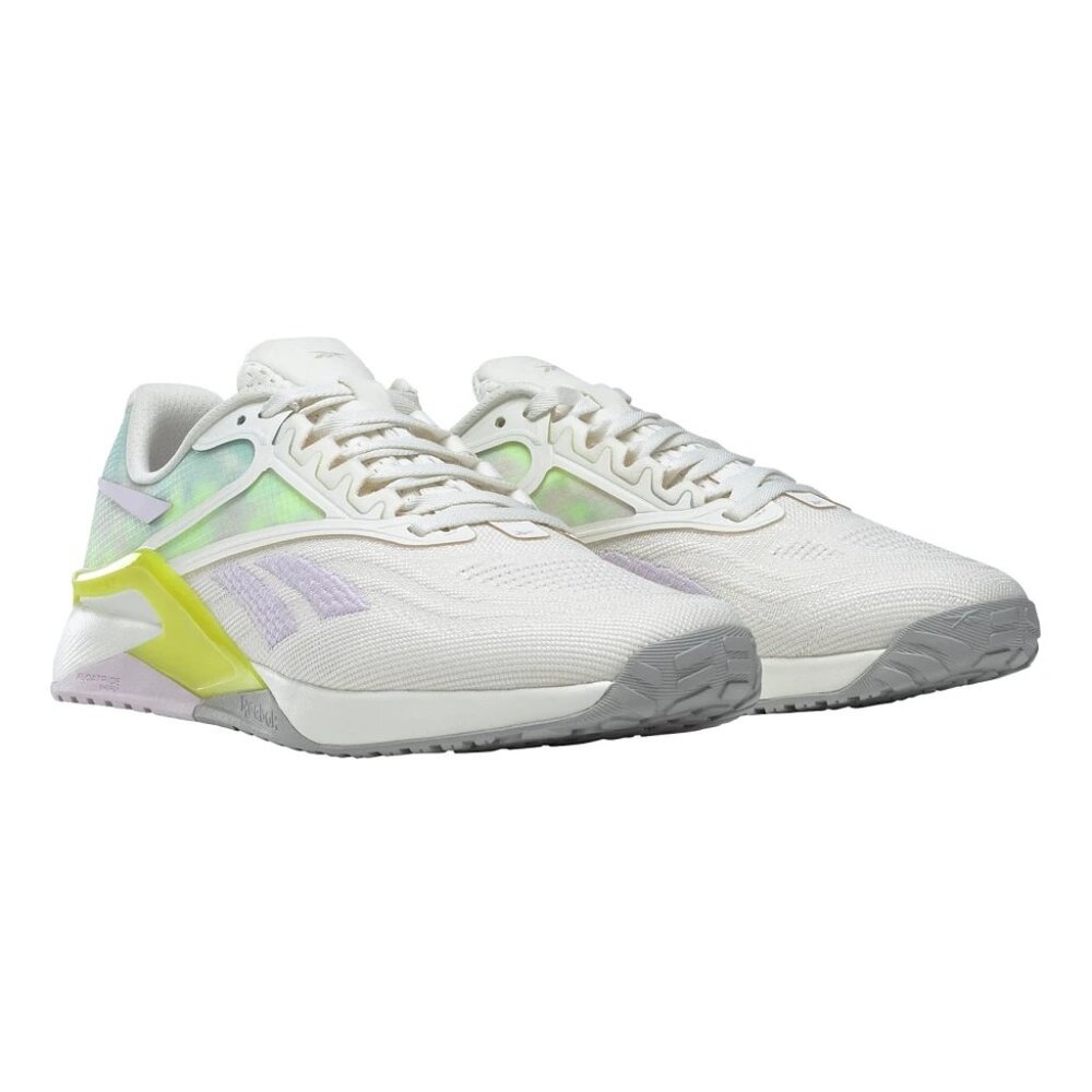 Reebok Women's Chalk/Quartz Glow/Acid Yellow Nano X2 Shoes Size 9.5 us GX0336